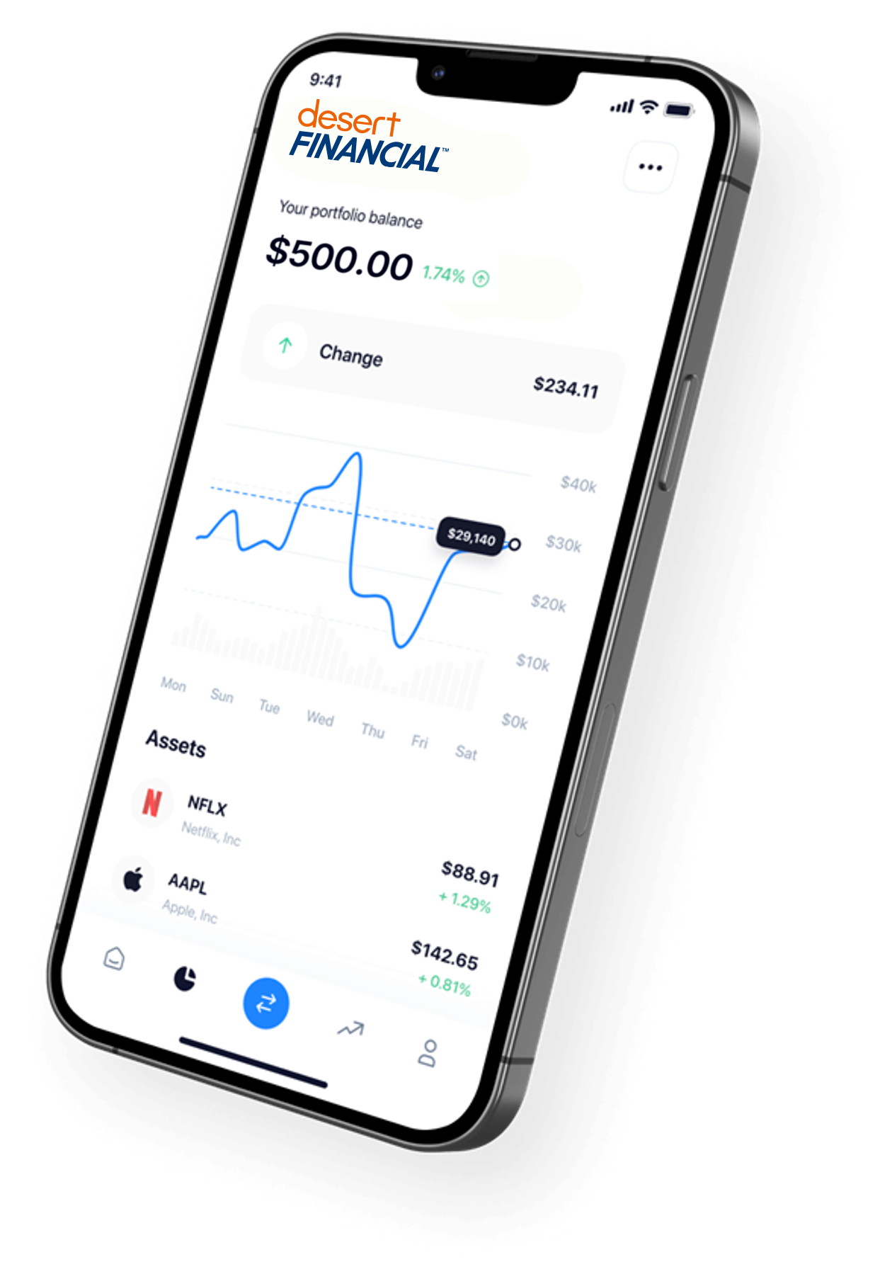 Desert Financial digital investing app